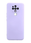 BFS  Tecno Camon 16 Kılıf Nano içi Kadife Silikon - Lila