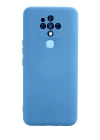 BFS  Tecno Camon 16 Kılıf Nano içi Kadife Silikon - Mavi