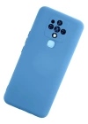 BFS  Tecno Camon 16 Kılıf Nano içi Kadife Silikon - Mavi