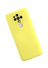 BFS  Tecno Camon 16 Kılıf Nano içi Kadife Silikon - Sarı