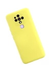 BFS  Tecno Camon 16 Kılıf Nano içi Kadife Silikon - Sarı