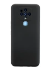 BFS  Tecno Camon 16 Kılıf Nano içi Kadife Silikon - Siyah