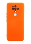 BFS  Tecno Camon 16 Kılıf Nano içi Kadife Silikon - Turuncu