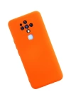 BFS  Tecno Camon 16 Kılıf Nano içi Kadife Silikon - Turuncu