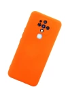 BFS  Tecno Camon 16 Kılıf Nano içi Kadife Silikon - Turuncu