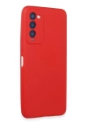 BFS  Tecno Camon 18 Kılıf First Silikon - Kırmızı
