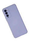 BFS  Tecno Camon 18 Kılıf Nano içi Kadife Silikon - Lila