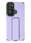 BFS  Tecno Pova Neo Kılıf Mega Standlı Silikon - Lila