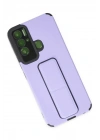 BFS  Tecno Pova Neo Kılıf Mega Standlı Silikon - Lila