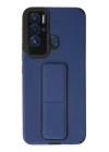 BFS  Tecno Pova Neo Kılıf Mega Standlı Silikon - Mavi