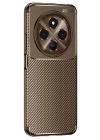 BFS  Tecno Spark 30C Kılıf Auto Focus Karbon Kapak - Kahverengi