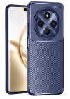 BFS  Tecno Spark 30C Kılıf Auto Focus Karbon Kapak - Lacivert
