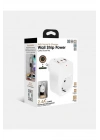 BFS Tekli Yüksek Voltaj Korumalı Duvar Prizi 2x Type-c 1x Usb Çıkışlı Priz Grup Priz Çoğaltıcı Siyah