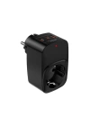 BFS Tekli Yüksek Voltaj Korumalı Duvar Prizi 2x Type-c 1x Usb Çıkışlı Priz Grup Priz Çoğaltıcı Siyah
