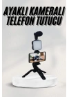 BFS Telefon Tutucu Led Işıklı Kumandalı Mikrofon Telefon Vlog Video Kayıt