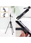 BFS  Telefon ve Fotoğraf Makinası Takılabilen Bluetooth Kumandalı 146 cm Tripod