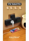 BFS Termal Akım Korumalı Isıya Dayanıklı 3’lü Priz 3x Usb 1x Type-c