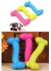 BFS   Tiny Kemik Oyuncağı Tırtıklı Yüzey Küçük Kemik Plastik Köpek Oyuncağı