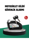 BFS Titreşim Sensörlü Alarm Disk Kilidi Motosiklet Scooter Bisiklet