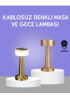 BFS Touch Gece Lambası – Dokunmatik Kontrol, Kablosuz Kullanım, Metal Gövde