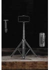 BFS Tripod Kablosuz Bluetooth Bağlantılı Selfie Çubuğu 360 Derece Dönebilen