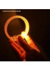 BFS  Turuncu Led Işıklı Baskı Yapılabilen Pilli Bileklik Bilezik 1,5 cm Genişlik