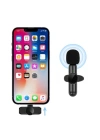 BFS  Type C Uyumlu İphone Dönüştürücülü Kablosuz Yaka Mikrofonu Android ve İphone Uyumlu Mini Mikrofon