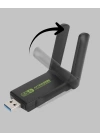 BFS Ultratekno Dual Band WiFi Adaptör – 1200 Mbps, USB 3.0, Çift Antenli, Geniş Kapsama Alanı ve Yüksek Hız