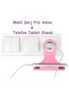 BFS  Universal Mobil Şarj Priz Askısı ve Telefon Tablet  Tutucu Stand