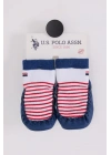 BFS U.S. Polo n Çarık Çorap USB2600 Beyaz-Lacivert