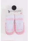 BFS U.S. Polo n Çarık Çorap USB2800 Beyaz-Pembe