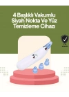 BFS USB Destekli 4 Başlıklı Siyah Nokta Vakum Cihazı – Gözenek Temizleyici ve Cilt Yenileyici Bakım Aleti
