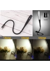 BFS  USB Girişli 14 Ledli 3 Kademeli Dokunmatik Masa/Kitap Okuma Lambası Ledi Siyah