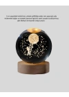 BFS USB’li 3D Astronot Kristal Küre – Modern Uzay Temalı Gece Lambası