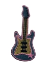 BFS  Ütü İle Yapışan Gitar Pembe Arma 5x3 cm