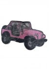 BFS  Ütü İle Yapışan Jeep pembe Arma 2,5x3 cm