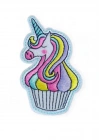 BFS  Ütü İle Yapışan Unicorn At Pembe Karışık Arma 5x3 cm
