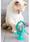BFS  Vantuzlu Zilli İnteraktif Dönebilen Mama Kaplı Renkli Eğlenceli Eğitici Kedi Oyuncağı