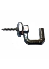 BFS Vidalı Kanca, Askı Büyük - 15x23mm, Nikel - 100 Adet