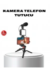BFS Video Çekim Kiti Tripod LED Işık Harici Mikrofon ve Bluetooth Kumanda Seti