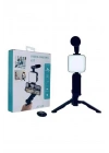 BFS Video Making Kit Telefon Tutucu Vlog Video Mini Led Işıklı