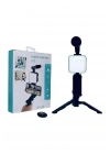 BFS Video Making Kit Telefon Tutucu Vlog Video Mini Led Işıklı