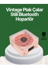 BFS Vintage Tarz Bluetooth Hoparlör – Gece Işığı ve Zaman Göstergeli