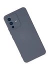 BFS  Vivo V23 5G Kılıf Nano içi Kadife Silikon - Gri