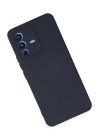 BFS  Vivo V23 5G Kılıf Nano içi Kadife Silikon - Lacivert