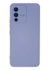 BFS  Vivo V23 5G Kılıf Nano içi Kadife Silikon - Lila