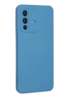 BFS  Vivo V23 5G Kılıf Nano içi Kadife Silikon - Mavi
