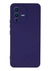 BFS  Vivo V23 5G Kılıf Nano içi Kadife Silikon - Mor