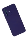 BFS  Vivo V23 5G Kılıf Nano içi Kadife Silikon - Mor