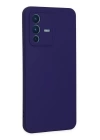 BFS  Vivo V23 5G Kılıf Nano içi Kadife Silikon - Mor